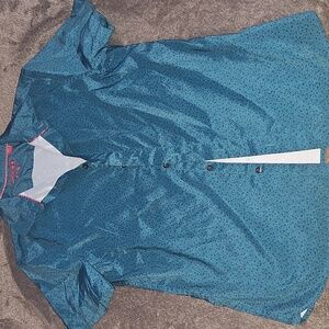 Men's Dark Teal Short Sleeve Shirt